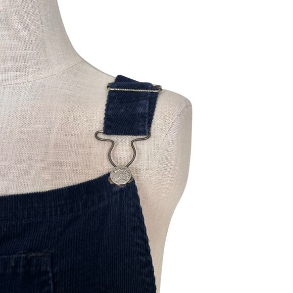 Vintage Madewell Blue Corduroy Overall Dress Womens Sz XS 80s Skater Cottage - Picture 12 of 16